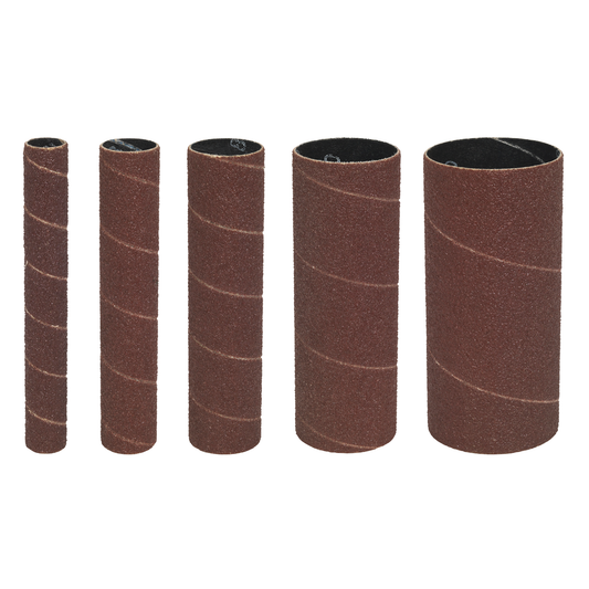 Sealey SS5ASS Assorted Sanding Sleeves 80 Grit - Pack of 5