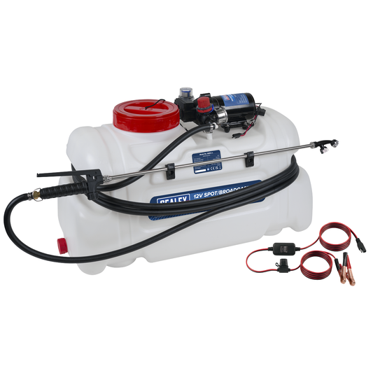 Sealey SS60 12V Spot/Broadcast Sprayer Chemical Resistant Tank & Remote Switch 50L