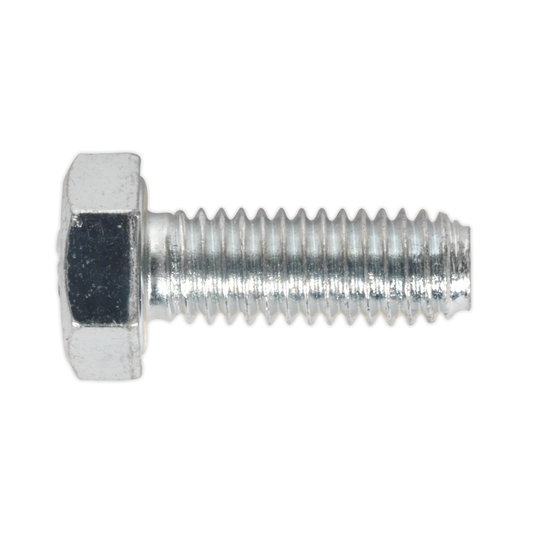 Sealey SS616 8.8 Zinc Plated HT Setscrew M6 x 16mm, DIN 933 - Pack of 50