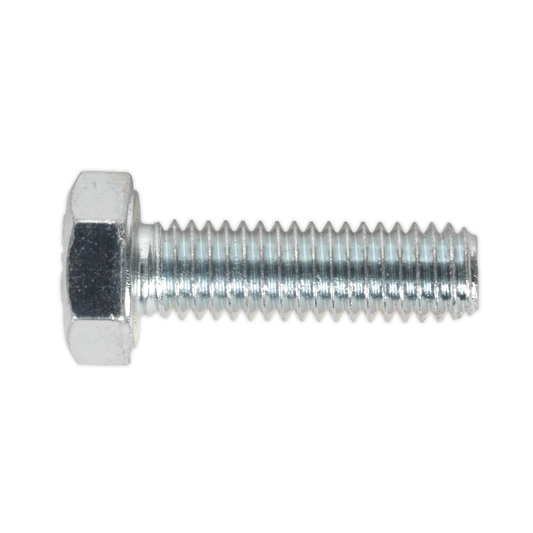 Sealey SS620 8.8 Zinc Plated HT Setscrew M6 x 20mm, DIN 933 - Pack of 50