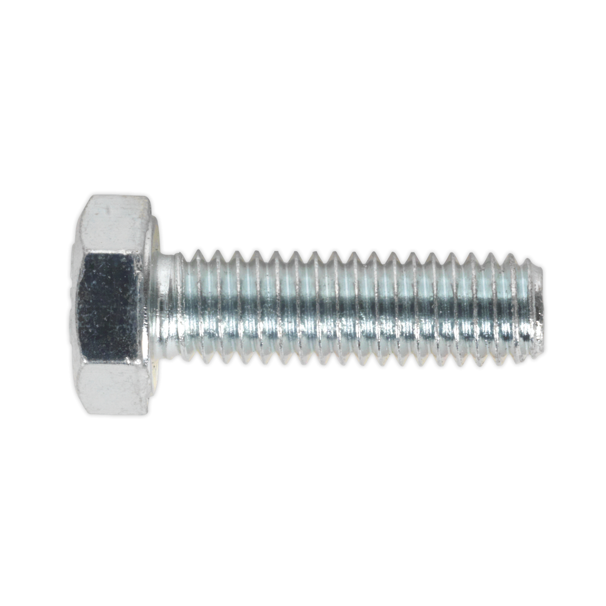 Sealey SS620 8.8 Zinc Plated HT Setscrew M6 x 20mm, DIN 933 - Pack of 50