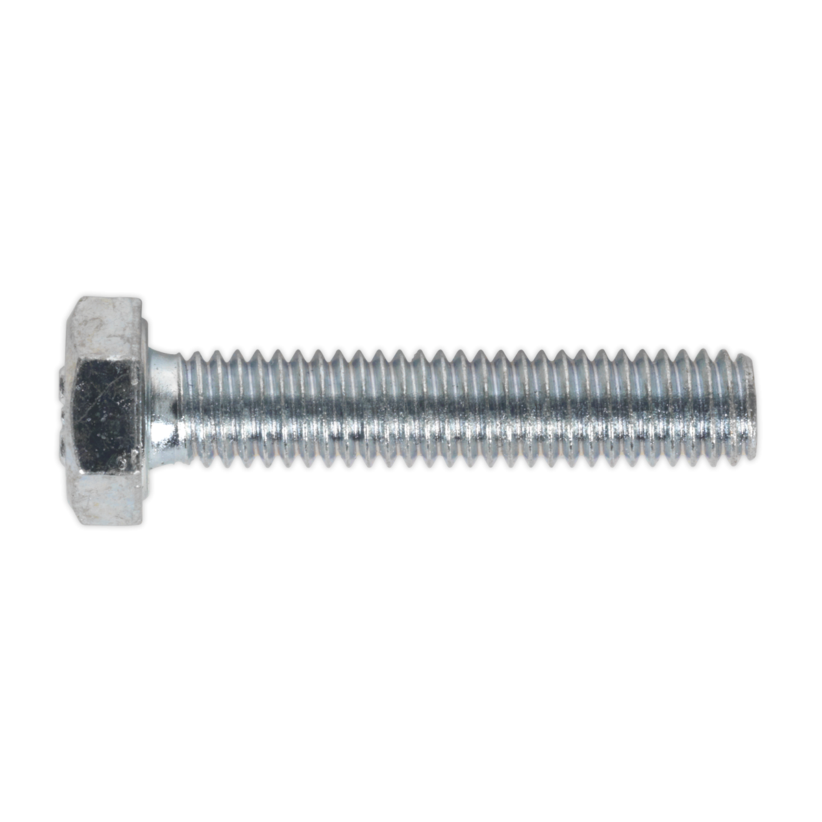 Sealey SS630 8.8 Zinc Plated HT Setscrew M6 x 30mm, DIN 933 - Pack of 50