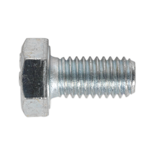 Sealey SS816 8.8 Zinc Plated HT Setscrew M8 x 16mm, DIN 933 - Pack of 50