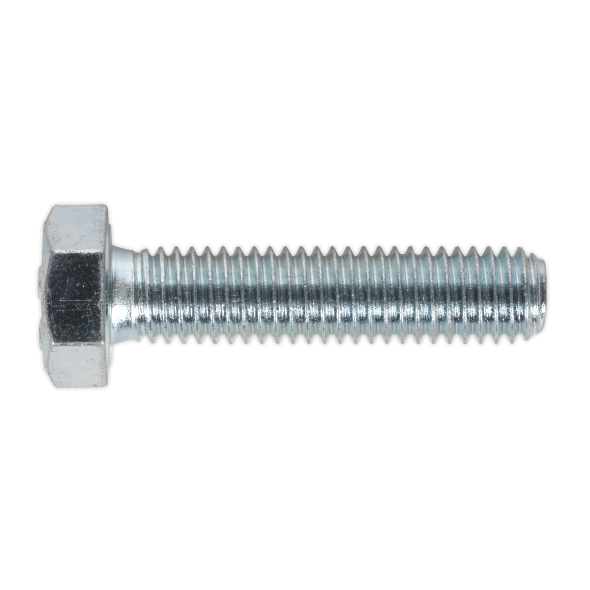 Sealey SS835 8.8 Zinc Plated HT Setscrew M8 x 35mm, DIN 933 - Pack of 50
