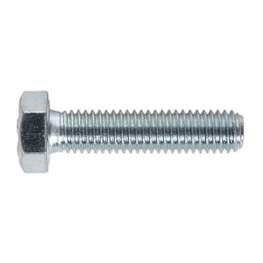 Sealey SS835 8.8 Zinc Plated HT Setscrew M8 x 35mm, DIN 933 - Pack of 50