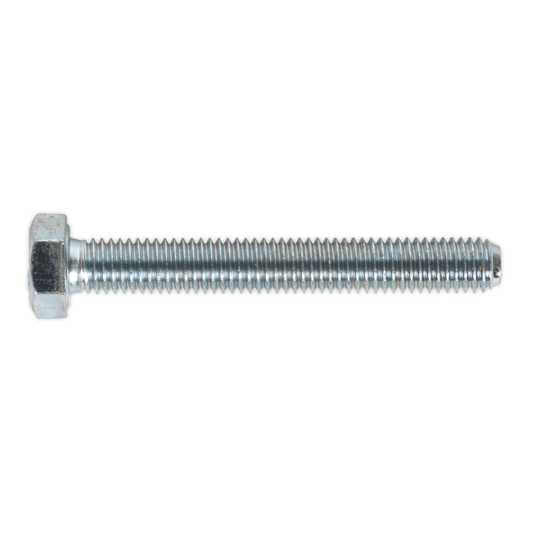 Sealey SS860 8.8 Zinc Plated HT Setscrew M8 x 60mm, DIN 933 - Pack of 50