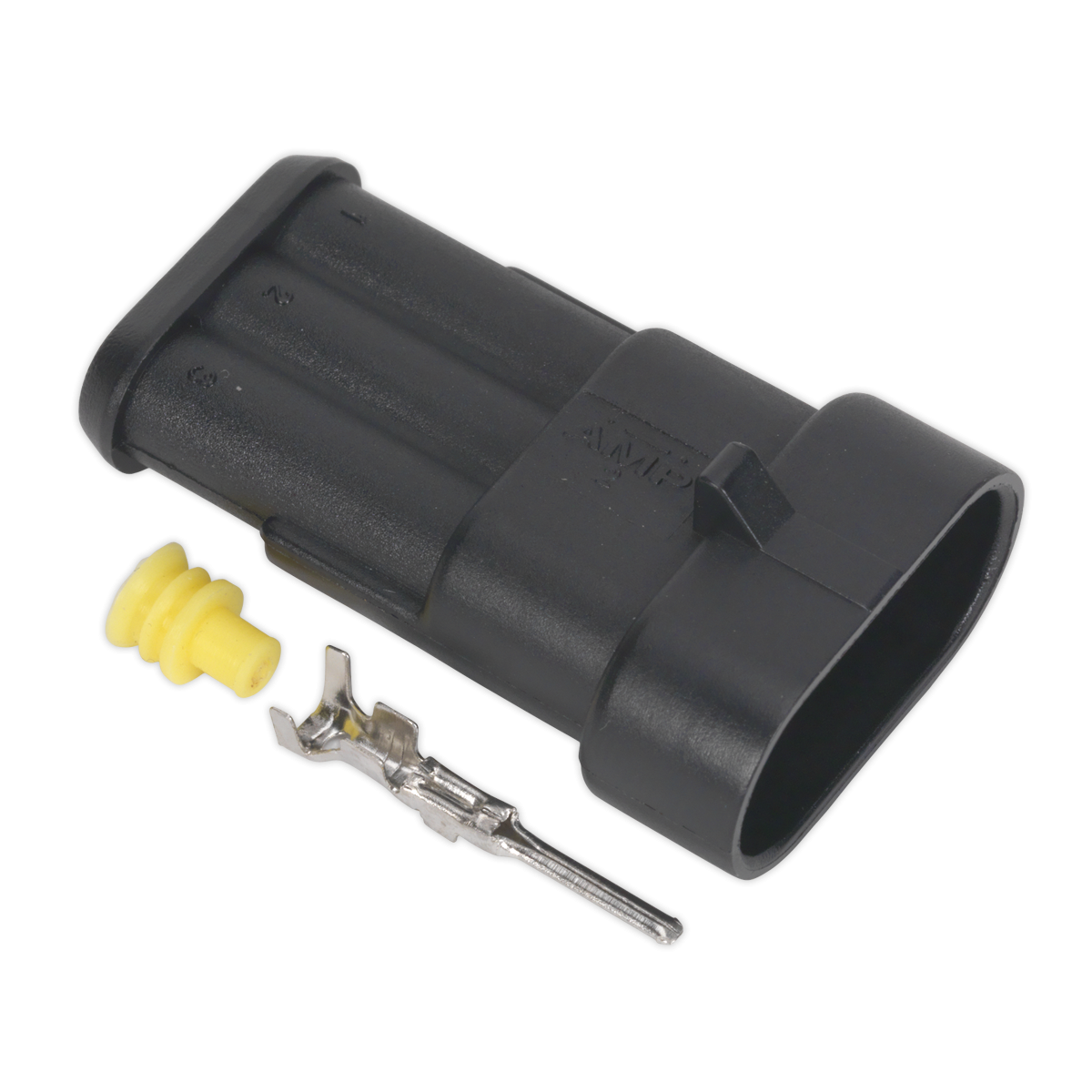 Sealey SSC3M 3-Way Superseal Male Connector - Pack of 5