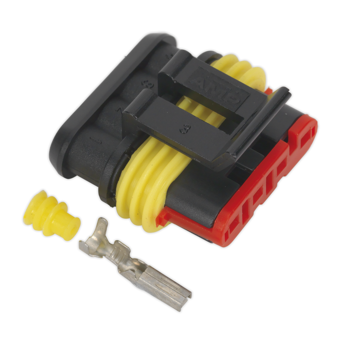 Sealey SSC4F 4-Way Superseal Female Connector - Pack of 3