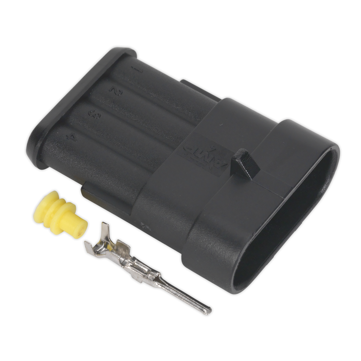 Sealey SSC4M 4-Way Superseal Male Connector - Pack of 3