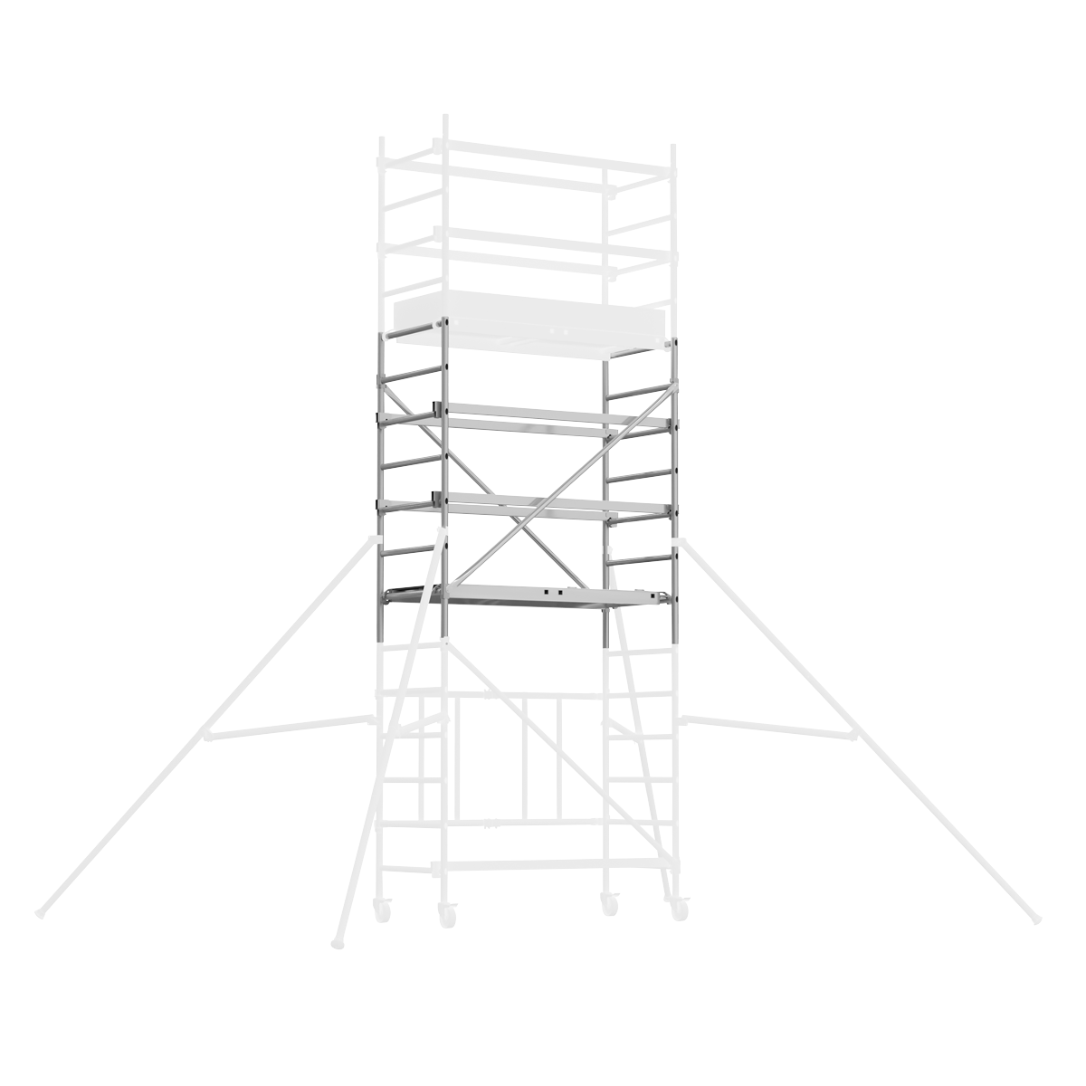 Sealey SSCL3 Platform Scaffold Tower Extension Pack 3 EN 1004-1