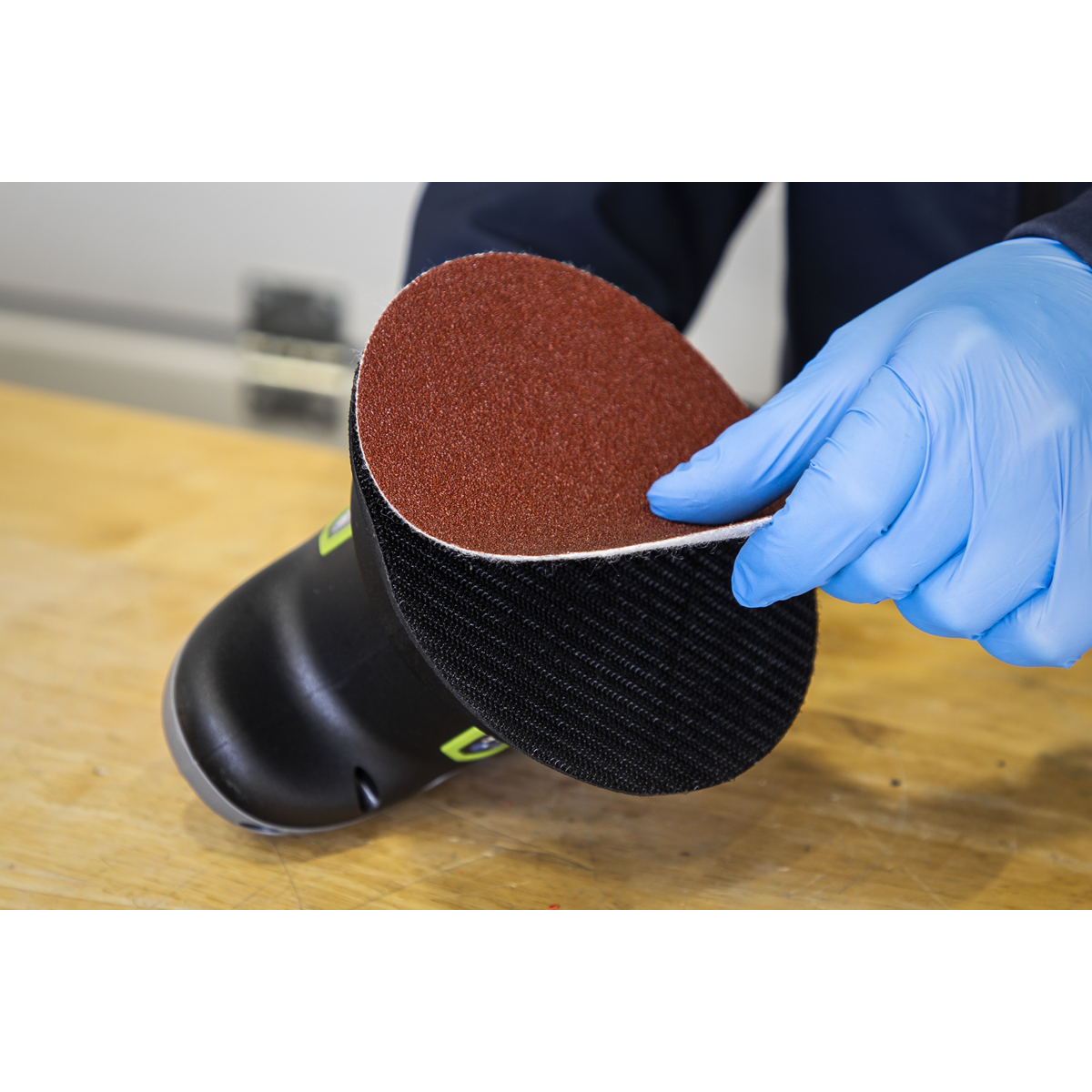 Sealey SSDS01 Hook-and-Loop Sanding Disc Set 150mm 10pc