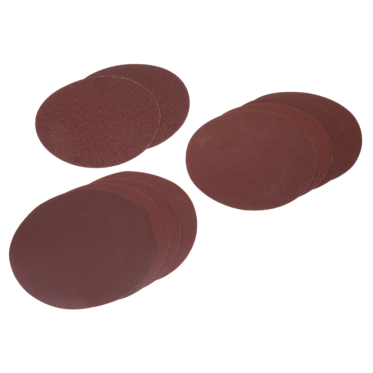 Sealey SSDS01 Hook-and-Loop Sanding Disc Set 150mm 10pc