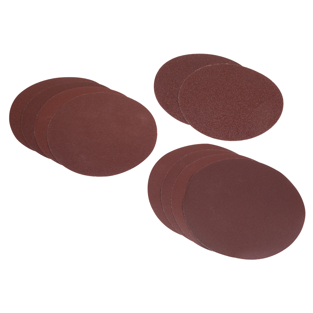 Sealey SSDS01 Hook-and-Loop Sanding Disc Set 150mm 10pc