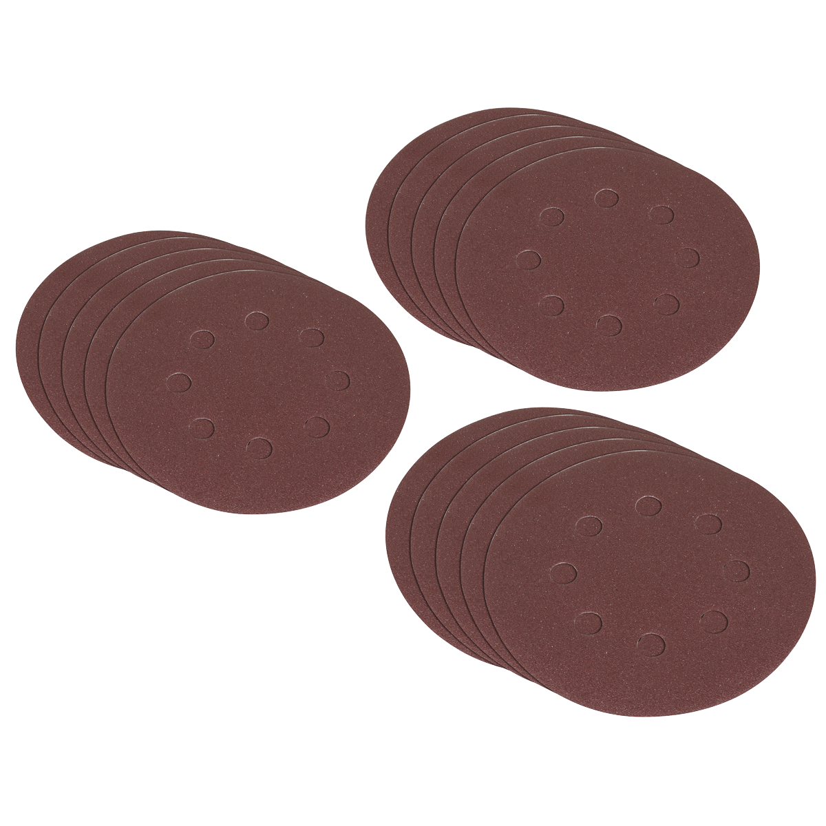 Sealey SSDS02 Hook-and-Loop Sanding Disc Set 125mm 10pc