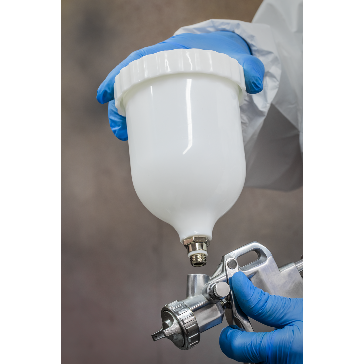 Sealey SSG501 Gravity Feed Spray Gun 2.2mm Set-Up