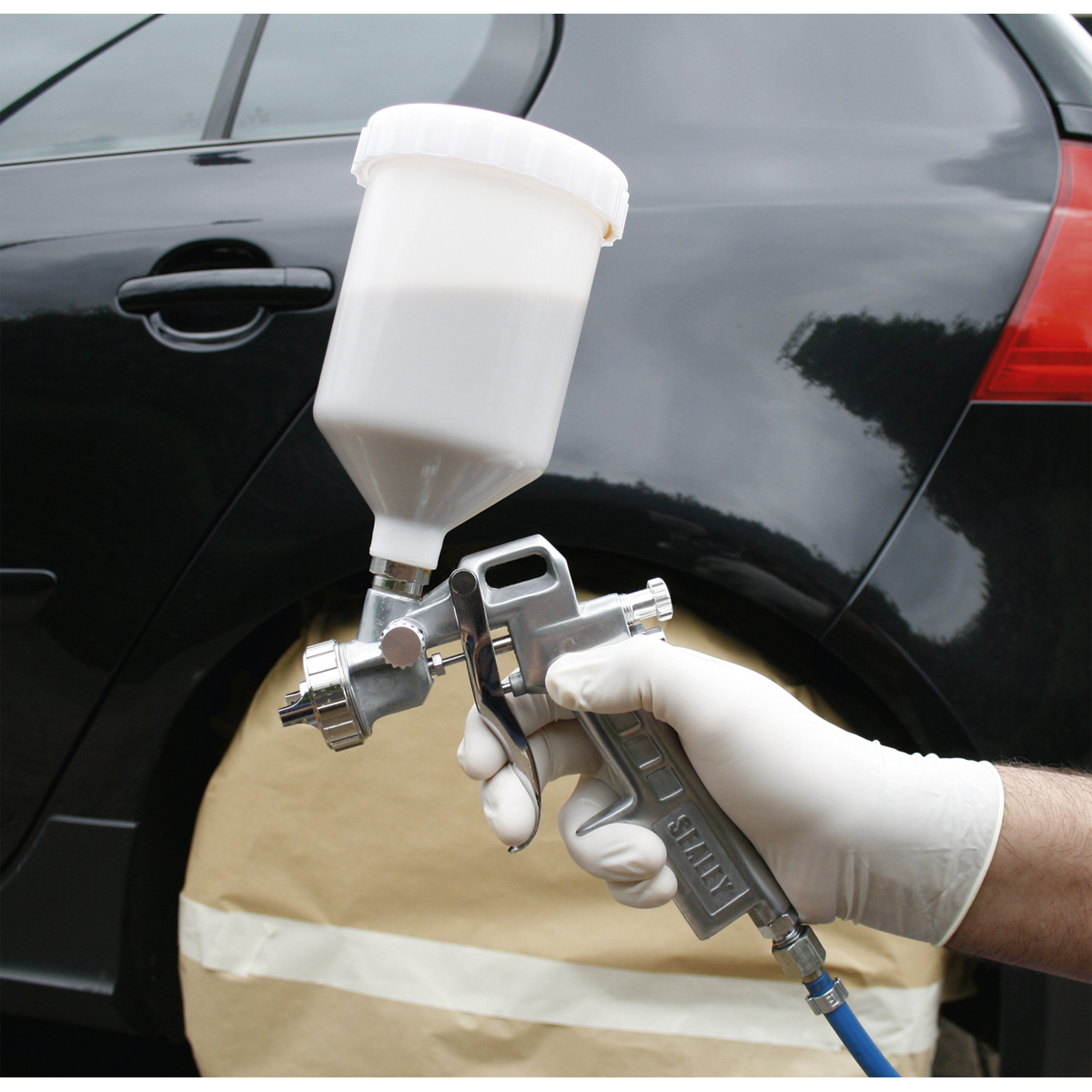 Sealey SSG501 Gravity Feed Spray Gun 2.2mm Set-Up