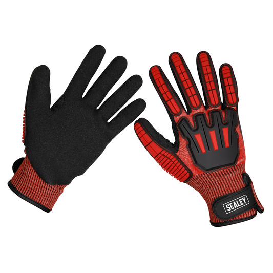 Sealey SSP38L Cut & Impact Resistant Gloves, Large - Pair