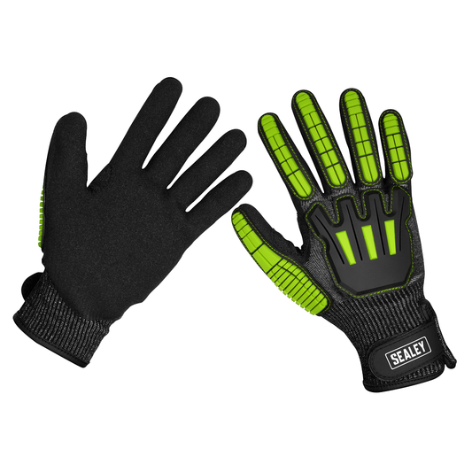Sealey SSP39L Cut & Impact Resistant Gloves, Large - Pair