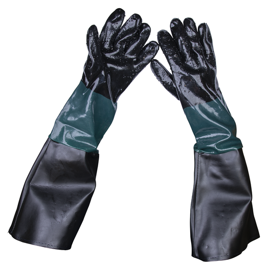 Sealey SSP41 Shot Blasting Gauntlets 585mm - Pair