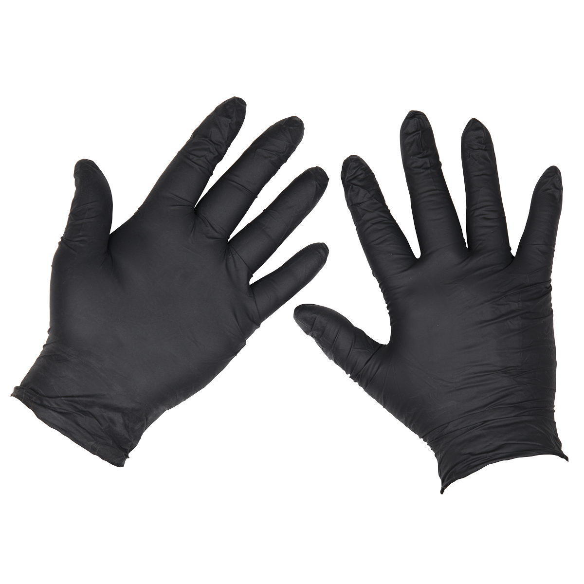 Sealey SSP60L Extra-Thick Powder-Free Disposable Nitrile Gloves, Large - Pack of 100