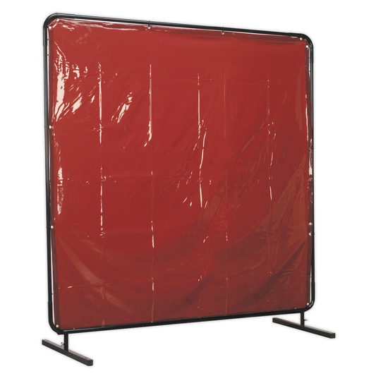 Sealey SSP992 Workshop Welding Curtain & Frame 1.8 x 1.75m - EN ISO 25980:2014