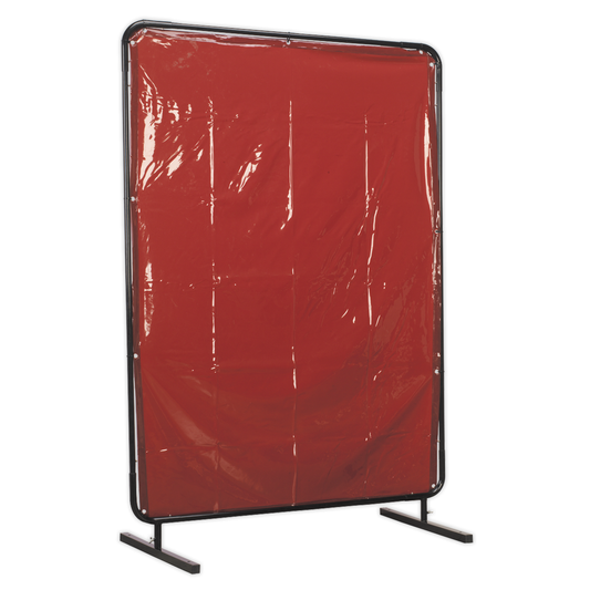 Sealey SSP99 Workshop Welding Curtain & Frame 1.3 x 1.75m - EN ISO 25980:2014