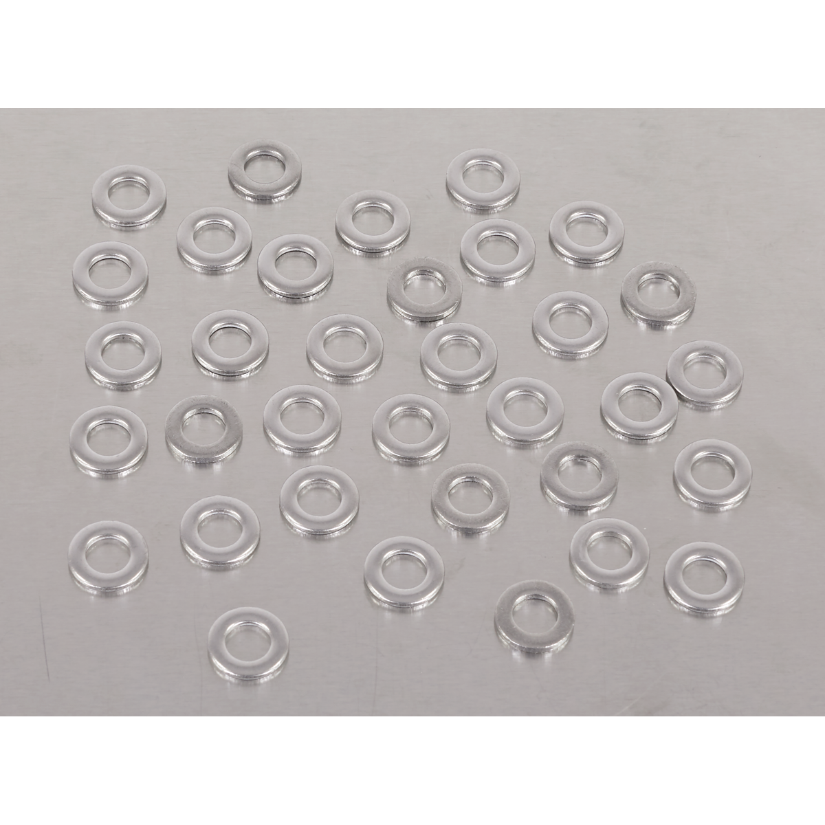 Sealey SSW5 Stainless Steel Flat Washer M5 A2, DIN 125 - Pack of 100