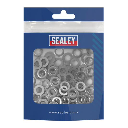 Sealey SSW6 Flat Washer Stainless Steel M6, DIN 125 - Pack of 100
