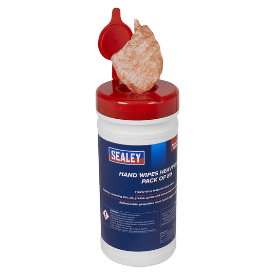 Sealey SSW80 Heavy-Duty Hand Wipes - Pack of 80