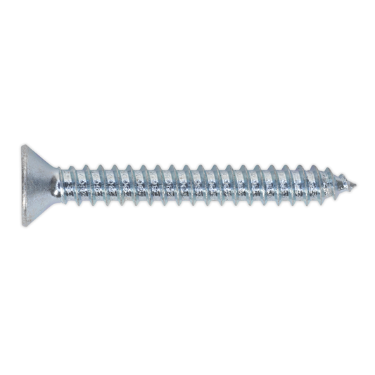 Sealey ST4838 Self-Tapping Countersunk Pozi Screw 4.8 x 38mm, DIN 7982 - Pack of 100