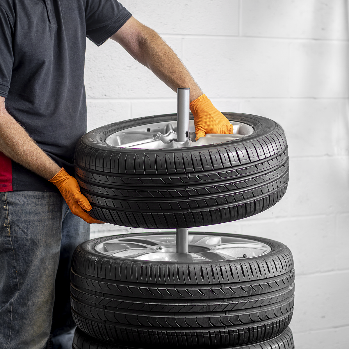 Sealey STR004 Wheel Storage Trolley 100kg Capacity