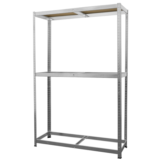 Sealey STR008 2-Level Tyre Rack with Shelf 150kg Capacity Per Level