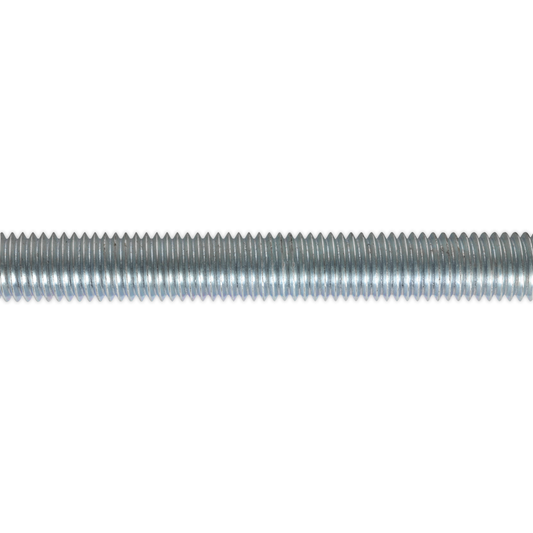 Sealey STUD12 Zinc Plated Threaded Rod M12 x 1m - Pack of 5
