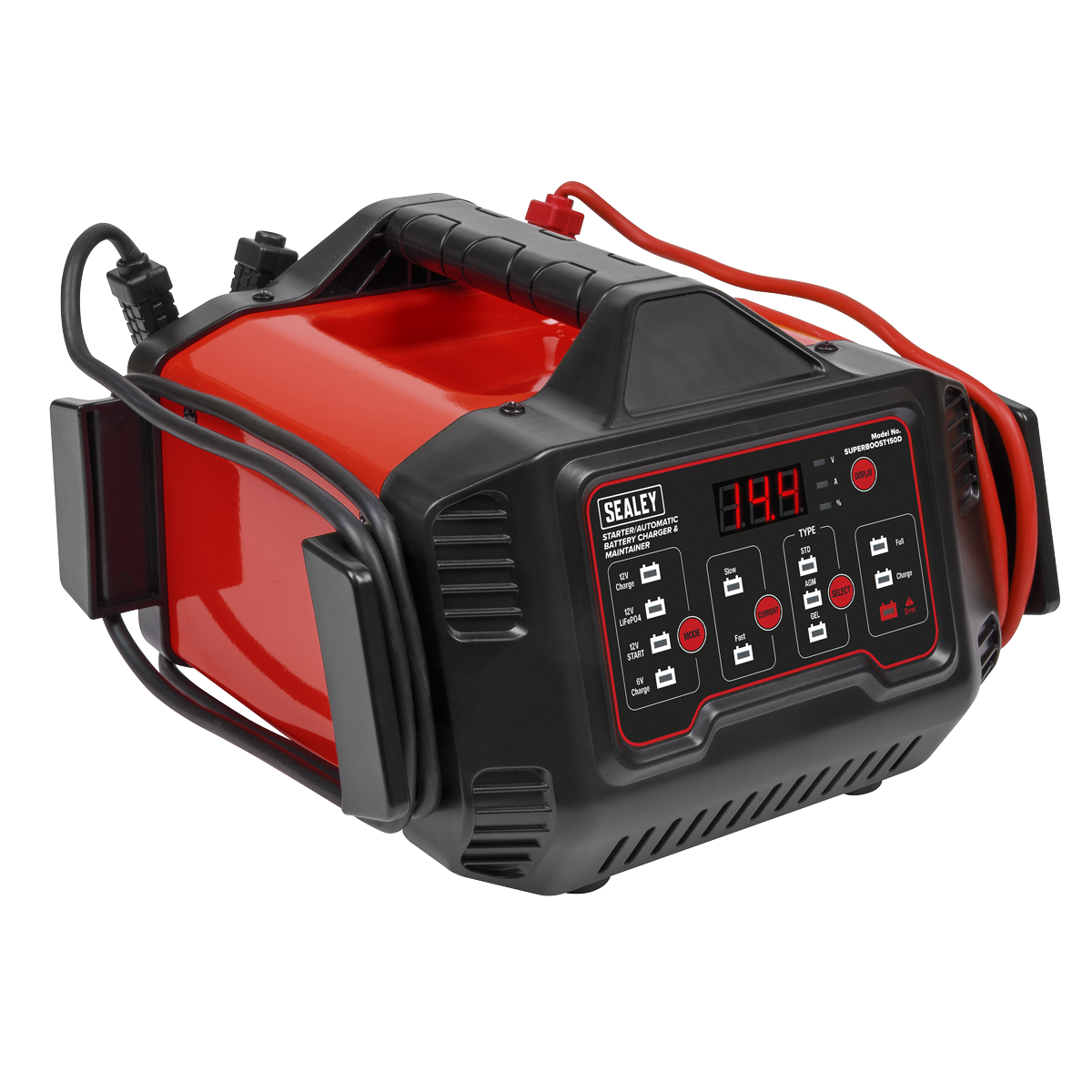 Sealey SUPERBOOST150D 6/12V Automatic Battery Charger & Maintainer 150A Starter/15A