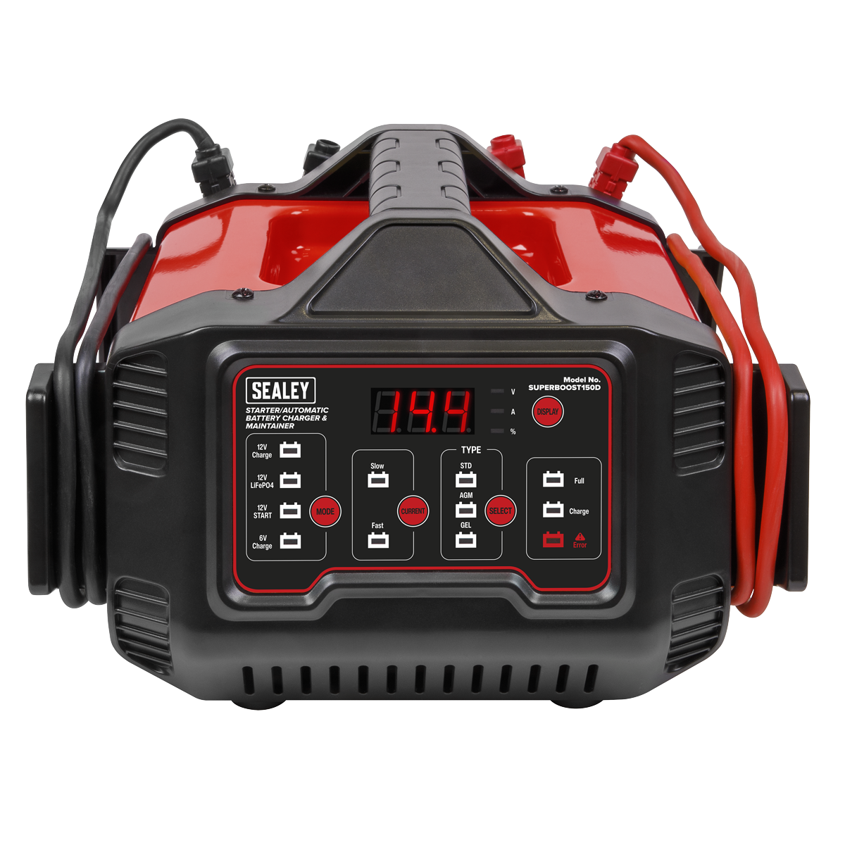 Sealey SUPERBOOST150D 6/12V Automatic Battery Charger & Maintainer 150A Starter/15A