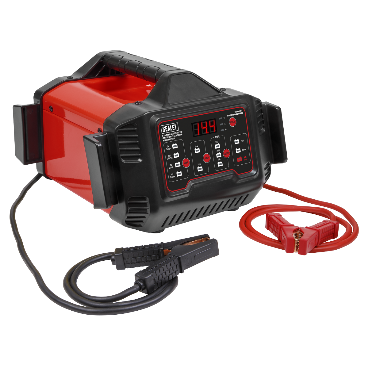 Sealey SUPERBOOST150D 6/12V Automatic Battery Charger & Maintainer 150A Starter/15A