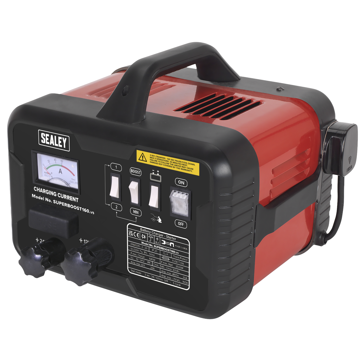 Sealey SUPERBOOST160 12/24V Starter/Charger 160/30Amp 230V