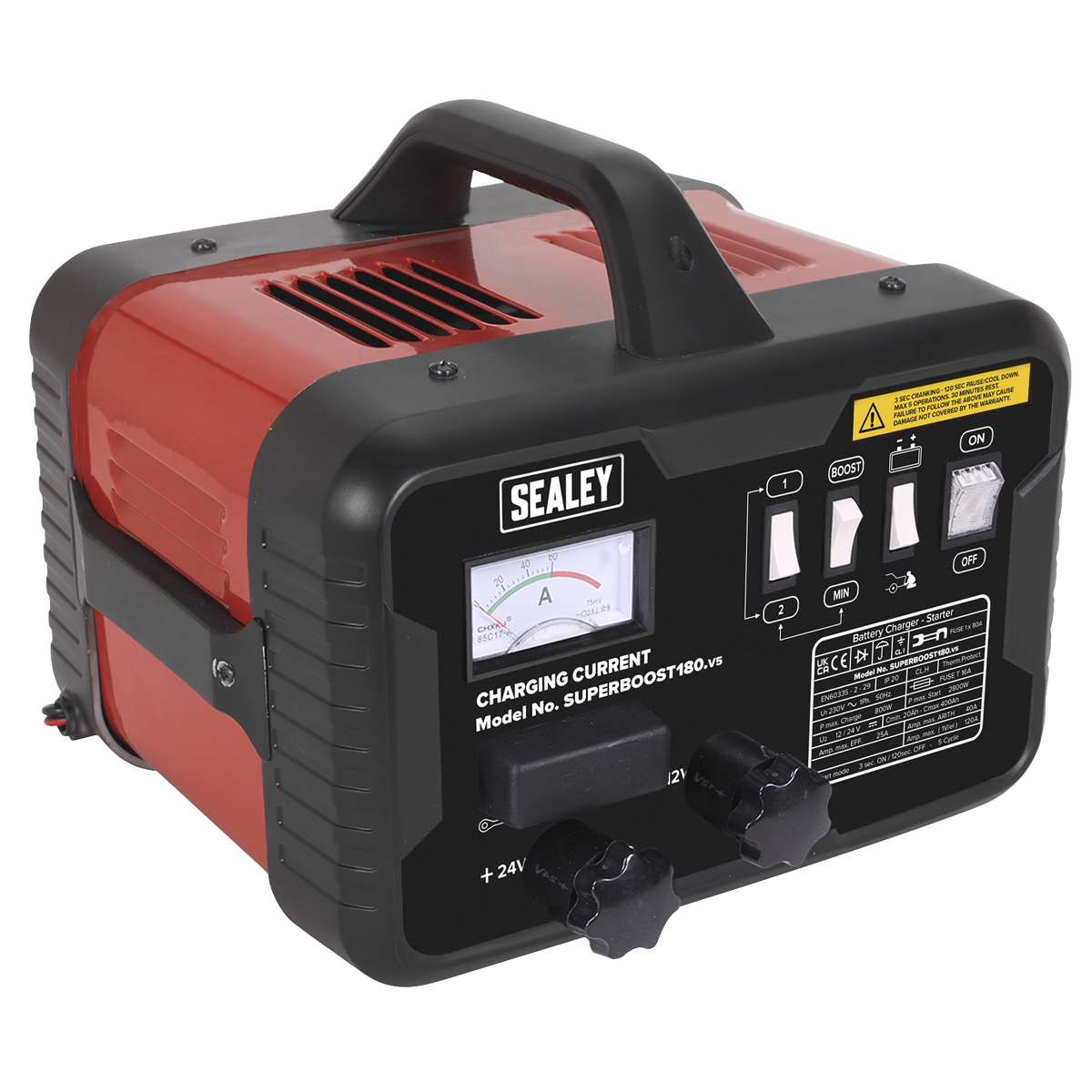 Sealey SUPERBOOST180 12/24V Starter/Charger 180/40A 230V