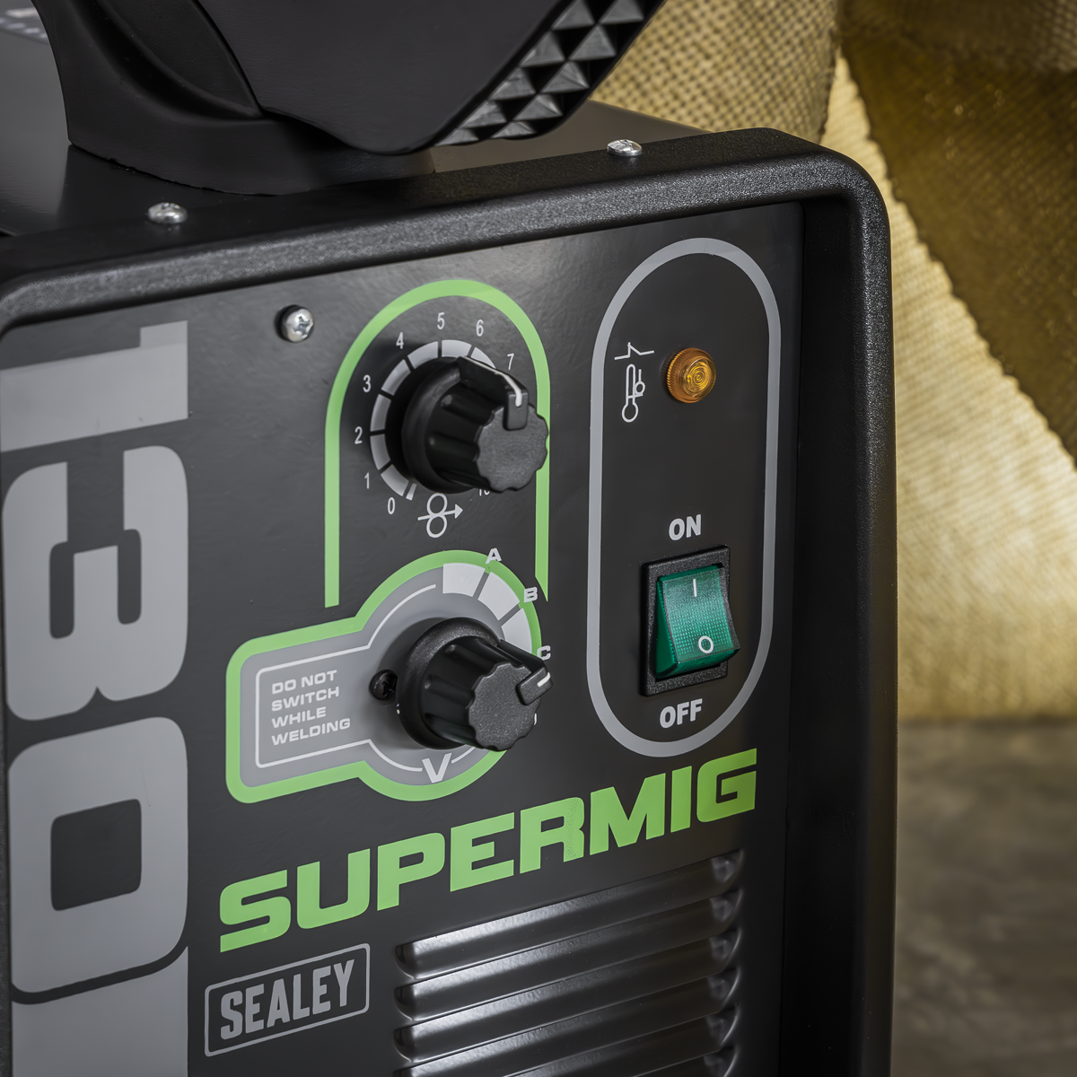 Sealey SUPERMIG130 Mini Portable Gas/Gasless MIG Welder 130A 230V