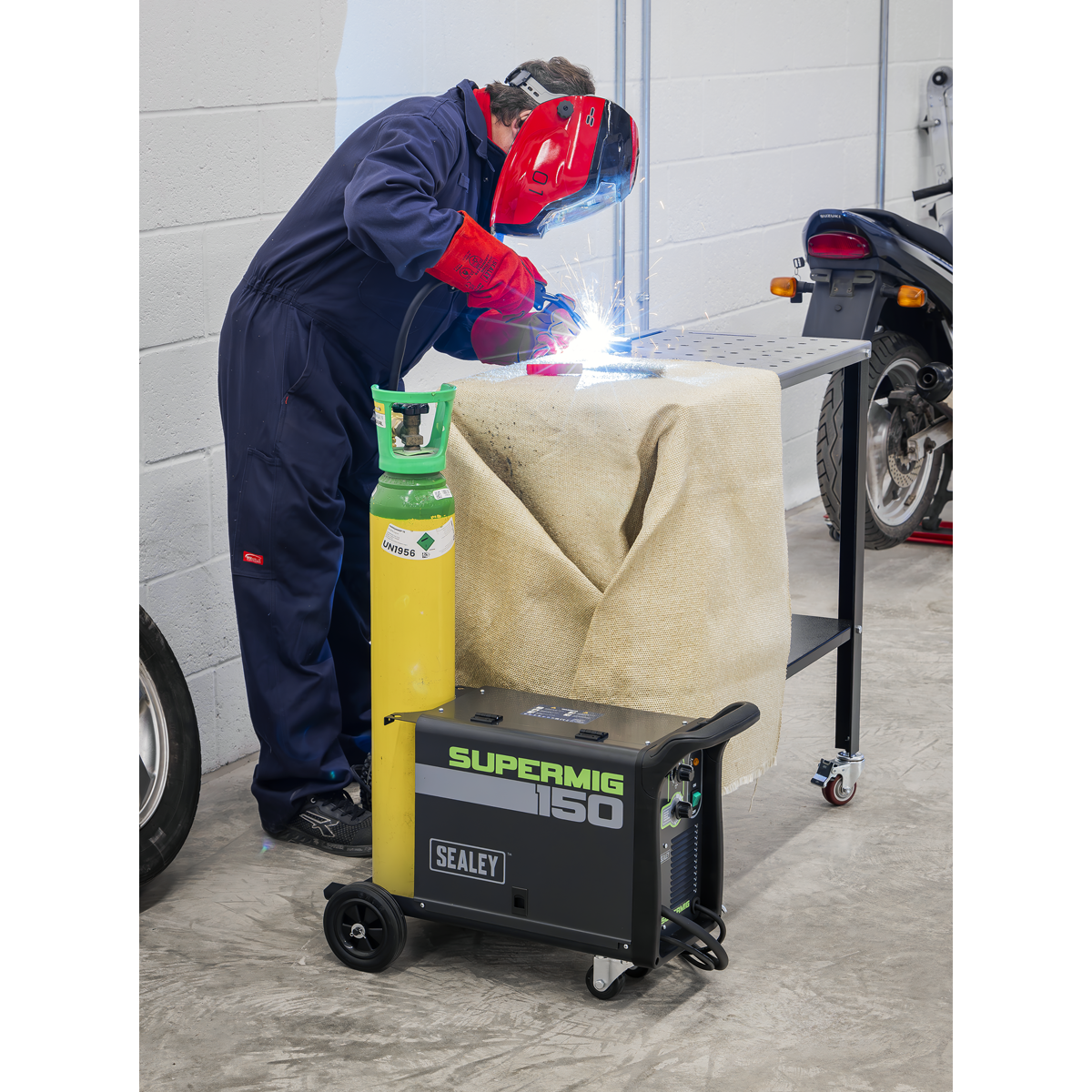 Sealey SUPERMIG150 Gas/Gasless MIG Welder 150A 230V