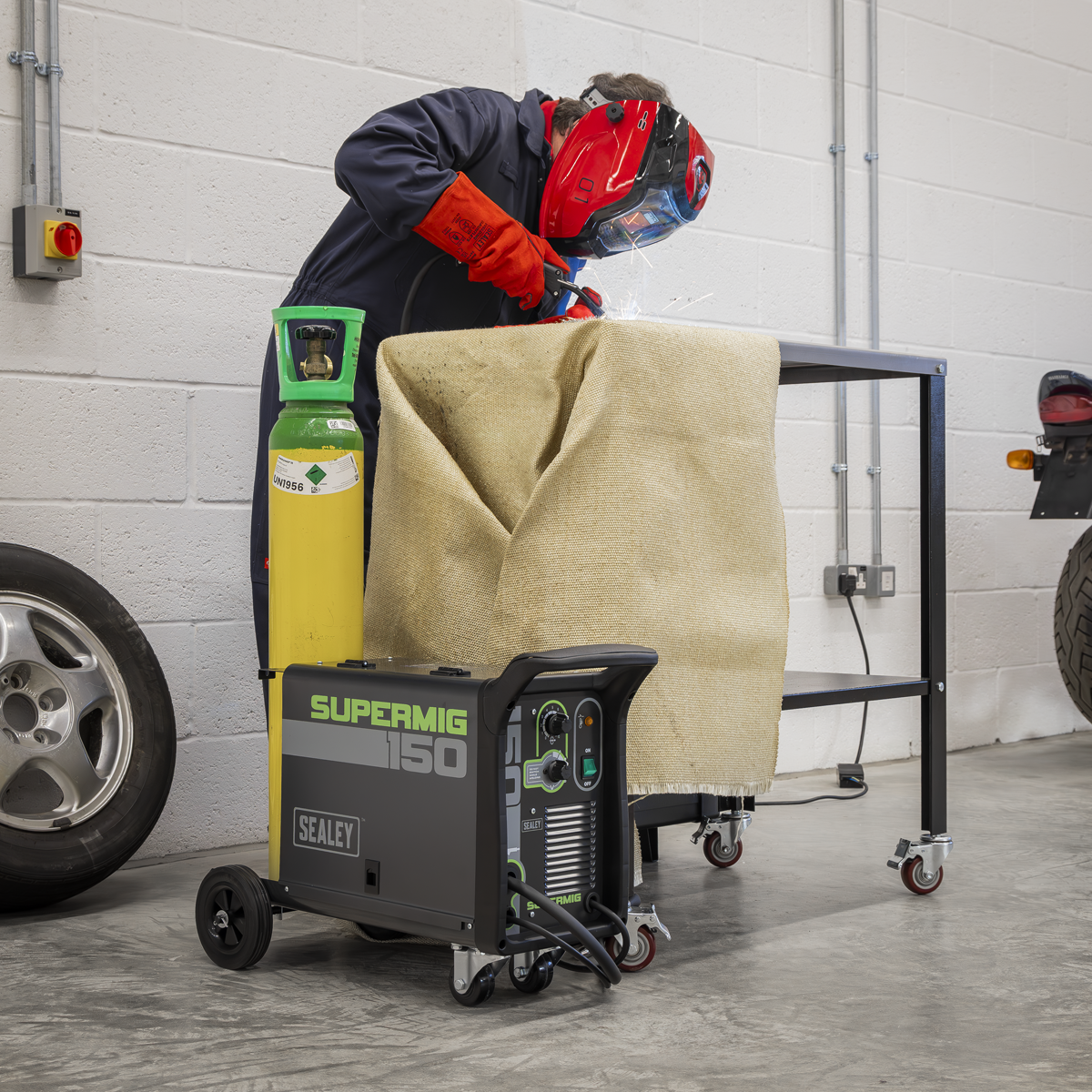 Sealey SUPERMIG150 Gas/Gasless MIG Welder 150A 230V