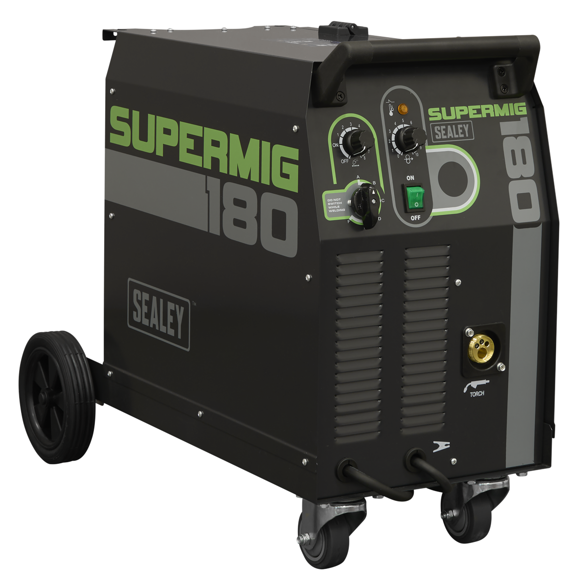 Sealey SUPERMIG180 Professional Gas/Gasless MIG Welder with Binzel® Euro Torch 180A 230V