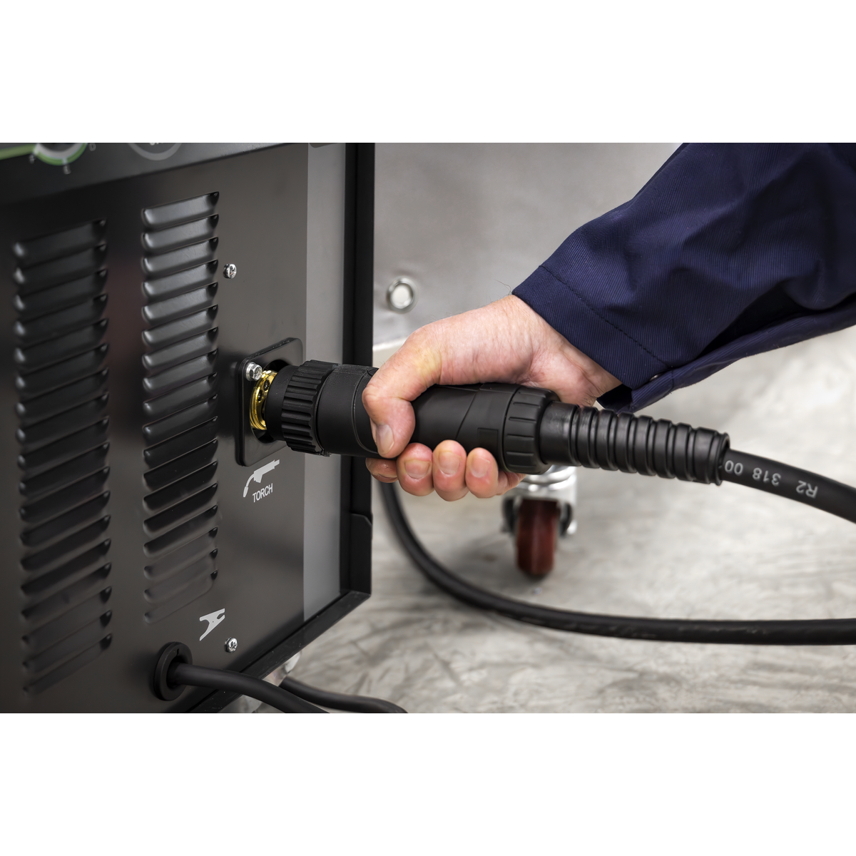 Sealey SUPERMIG200 Professional Gas/Gasless MIG Welder with Binzel® Euro Torch 200A 230V