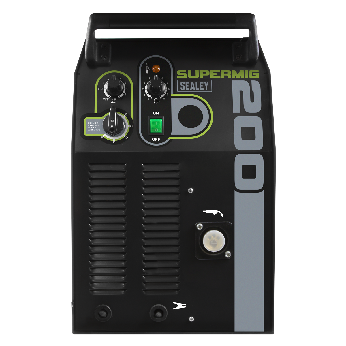Sealey SUPERMIG200 Professional Gas/Gasless MIG Welder with Binzel® Euro Torch 200A 230V