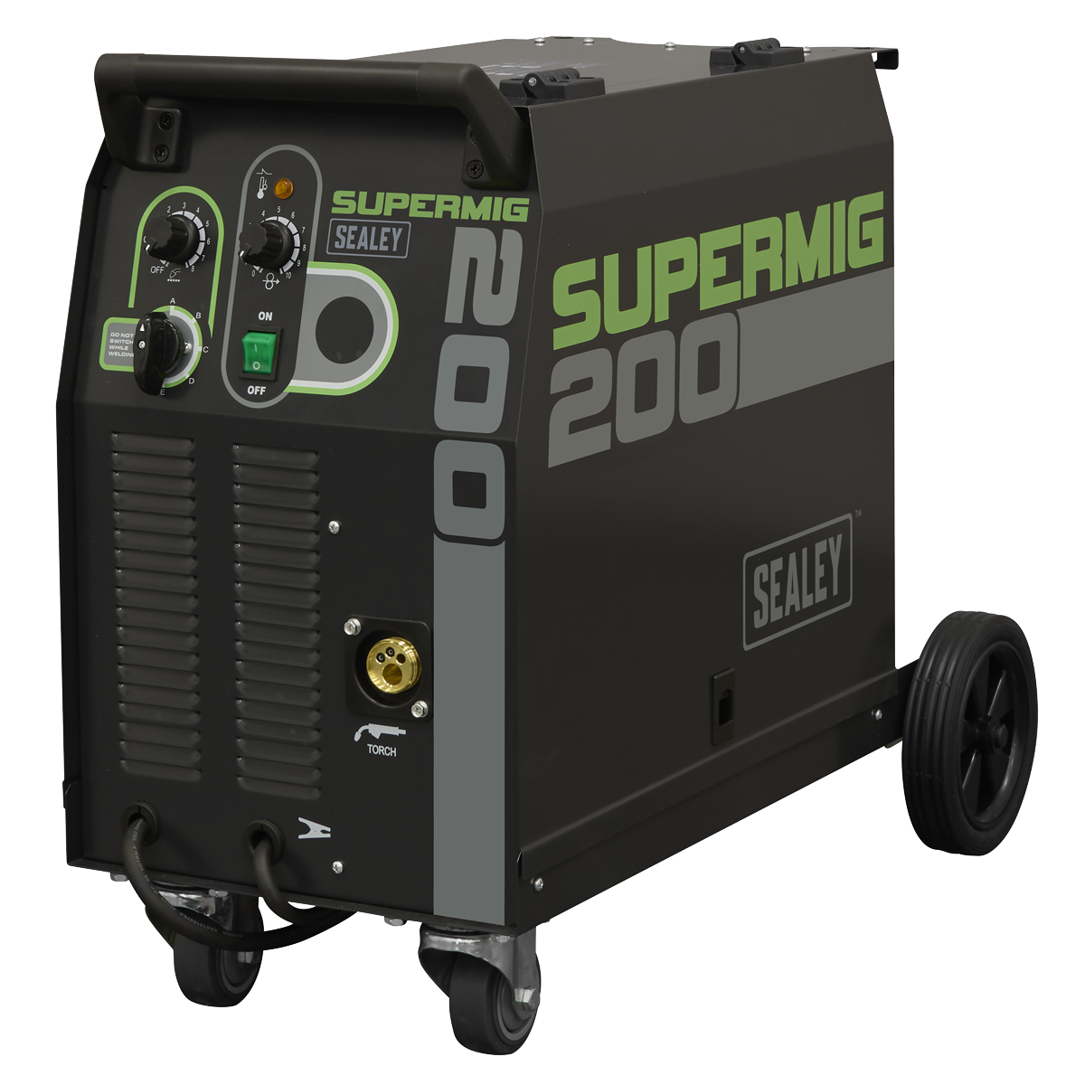 Sealey SUPERMIG200 Professional Gas/Gasless MIG Welder with Binzel® Euro Torch 200A 230V