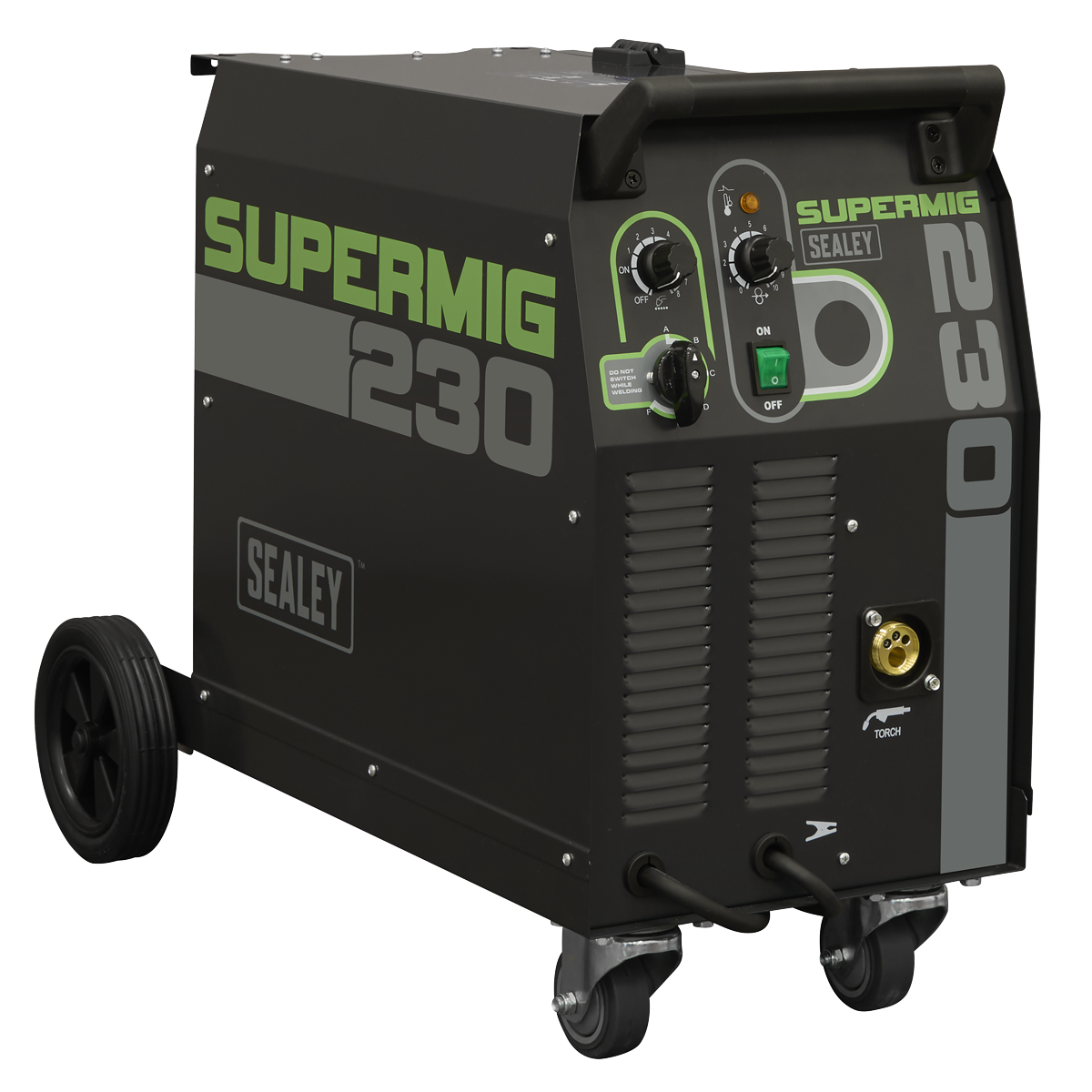 Sealey SUPERMIG230 Professional Gas/Gasless MIG Welder with Binzel® Euro Torch 230A 230V