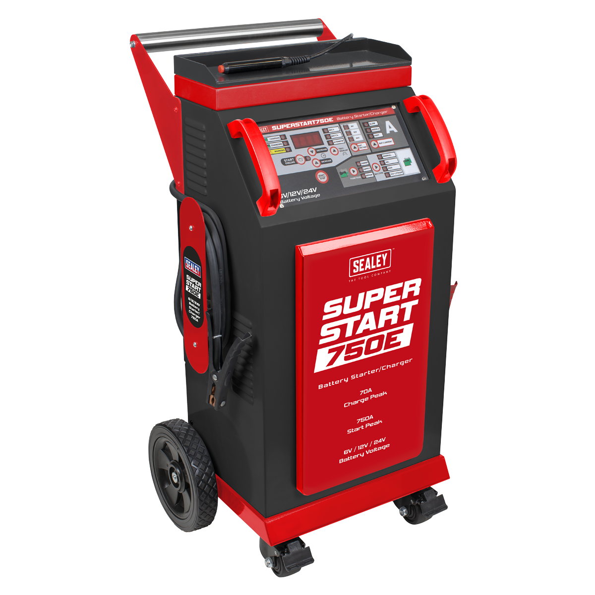 Sealey SUPERSTART750E 6/12/24V Battery Starter/Charger 750A