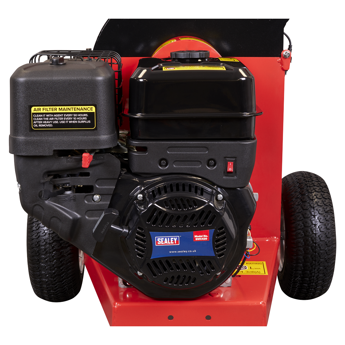 Sealey SWC420 420cc 15hp Wood Chipper 100mm Capacity