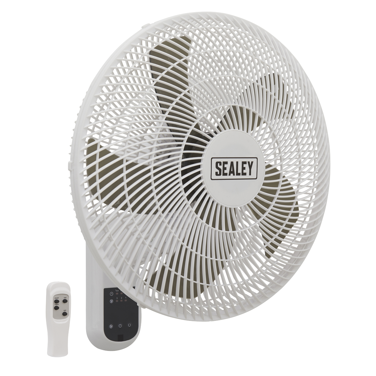 Sealey SWF16WR 16" Wall Fan with Remote Control 3-Speed 230V