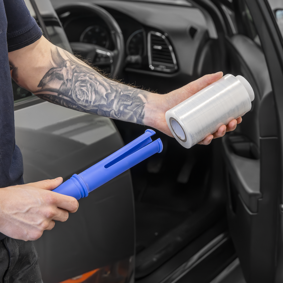 Sealey SWPH150 Steering Wheel Protection Film with Applicator Handle 150m